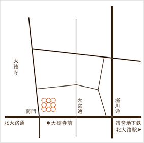 大徳寺店（おもたせ）マップ