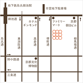 堺町店（茶菓席）マップ