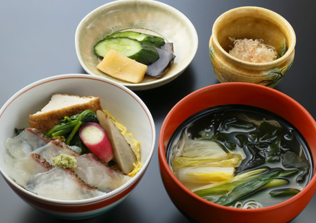 鯛の焼霜丼セット